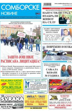 Somborske novine - broj 3218, 26. feb 2016.