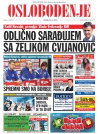 Oslobođenje - broj 24.773, 13. nov 2015.