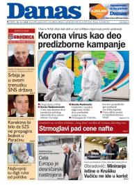 Danas - broj 8198, 10. mar 2020.