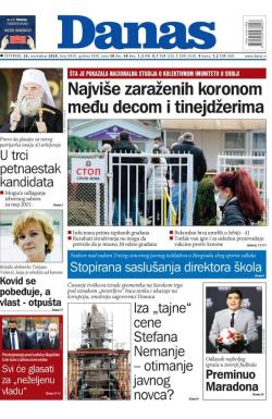 Danas - broj 8459, 26. nov 2020.