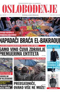 Oslobođenje - broj 24.905, 24. mar 2016.