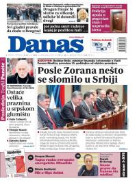 Danas - broj 9249, 11. mar 2023.