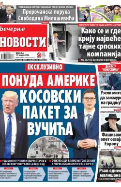 Večernje novosti - broj 2904, 11. mar 2018.