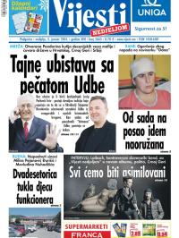 Vijesti - broj 5665, 5. jan 2014.