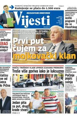 Vijesti - broj 6207, 8. jul 2015.