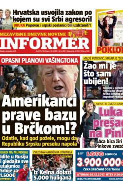 Informer - broj 1710, 5. dec 2017.