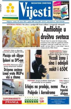 Vijesti - broj 5687, 28. jan 2014.