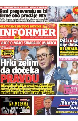 Informer - broj 4140, 21. nov 2025.