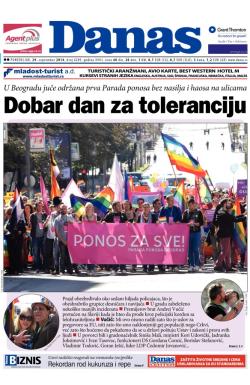 Danas - broj 6209, 29. sep 2014.
