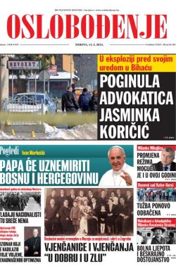 Oslobođenje - broj 24.501, 14. feb 2015.