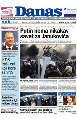 Danas - broj 5988, 20. feb 2014.