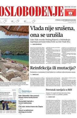 Oslobođenje - broj 26482, 15. sep 2020.