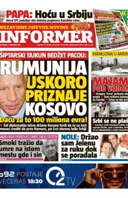 Informer - broj 1637, 11. sep 2017.