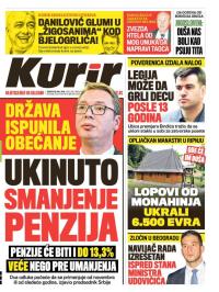 Kurir - broj 1543, 26. maj 2018.