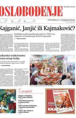 Oslobođenje - broj 27086, 3. sep 2022.
