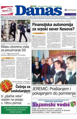 Danas - broj 5506, 26. okt 2012.