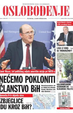 Oslobođenje - broj 24.884, 3. mar 2016.