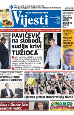 Vijesti - broj 6286, 25. sep 2015.