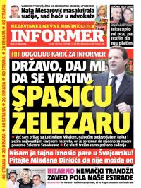 Informer - broj 852, 20. feb 2015.