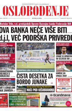 Oslobođenje - broj 24.311, 8. avg 2014.