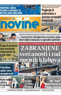 Dnevne novine - broj 2721, 1. jul 2020.