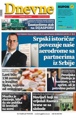 Dnevne novine - broj 3151, 16. nov 2021.