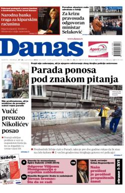 Danas - broj 6207-6208, 27. sep 2014.