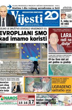 Vijesti - broj 7090, 15. dec 2017.