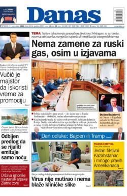 Danas - broj 8436, 3. nov 2020.