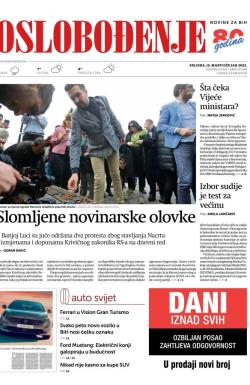 Oslobođenje - broj 27248, 15. mar 2023.