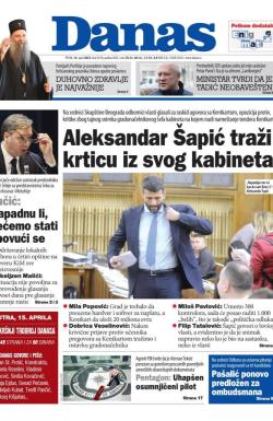 Danas - broj 9278, 14. apr 2023.