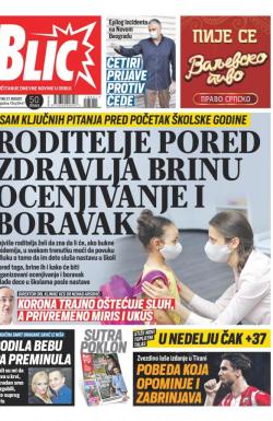 Blic - broj 8441, 27. avg 2020.
