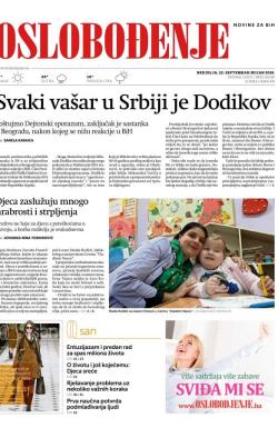 Oslobođenje - broj 26156, 22. sep 2019.