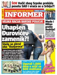 Informer CG - broj 1339, 21. sep 2016.