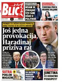 Blic - broj 7837, 8. dec 2018.