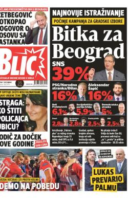 Blic - broj 7478, 7. dec 2017.