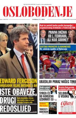 Oslobođenje - broj 24.483, 27. jan 2015.