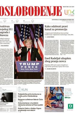 Oslobođenje - broj 25131, 10. nov 2016.