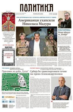 Politika - broj 40259, 4. jan 2026.
