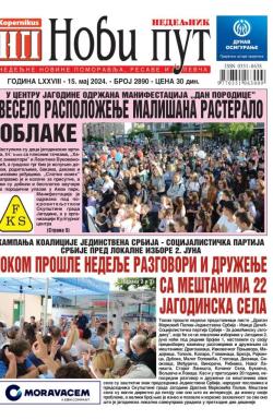 Novi put, Jagodina - broj 2890, 15. maj 2024.