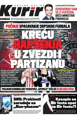 Kurir - broj 3551, 15. avg 2013.