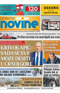 Dnevne novine - broj 3058, 30. jul 2021.