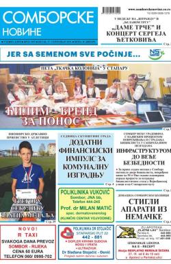 Somborske novine - broj 3405, 27. sep 2019.
