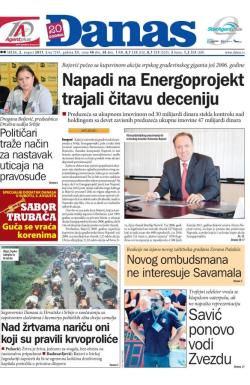 Danas - broj 7247, 2. avg 2017.