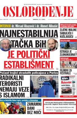 Oslobođenje - broj 24.470, 14. jan 2015.