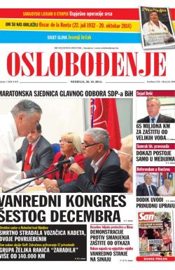 Oslobođenje - broj 24.390, 26. okt 2014.