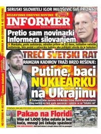 Informer - broj 3182, 3. okt 2022.