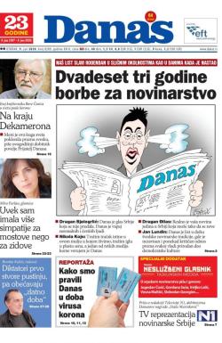 Danas - broj 8289, 9. jun 2020.