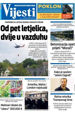 Vijesti - broj 10002, 8. mar 2026.