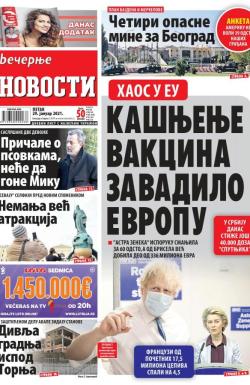 Večernje novosti - broj 3848, 29. jan 2021.